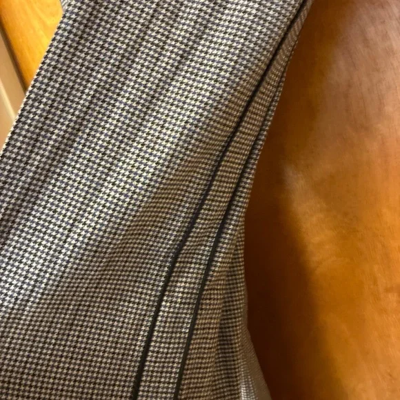 ME+EM Italian Puppytooth High Waisted Wide Leg Trousers - Picture 3 of 6